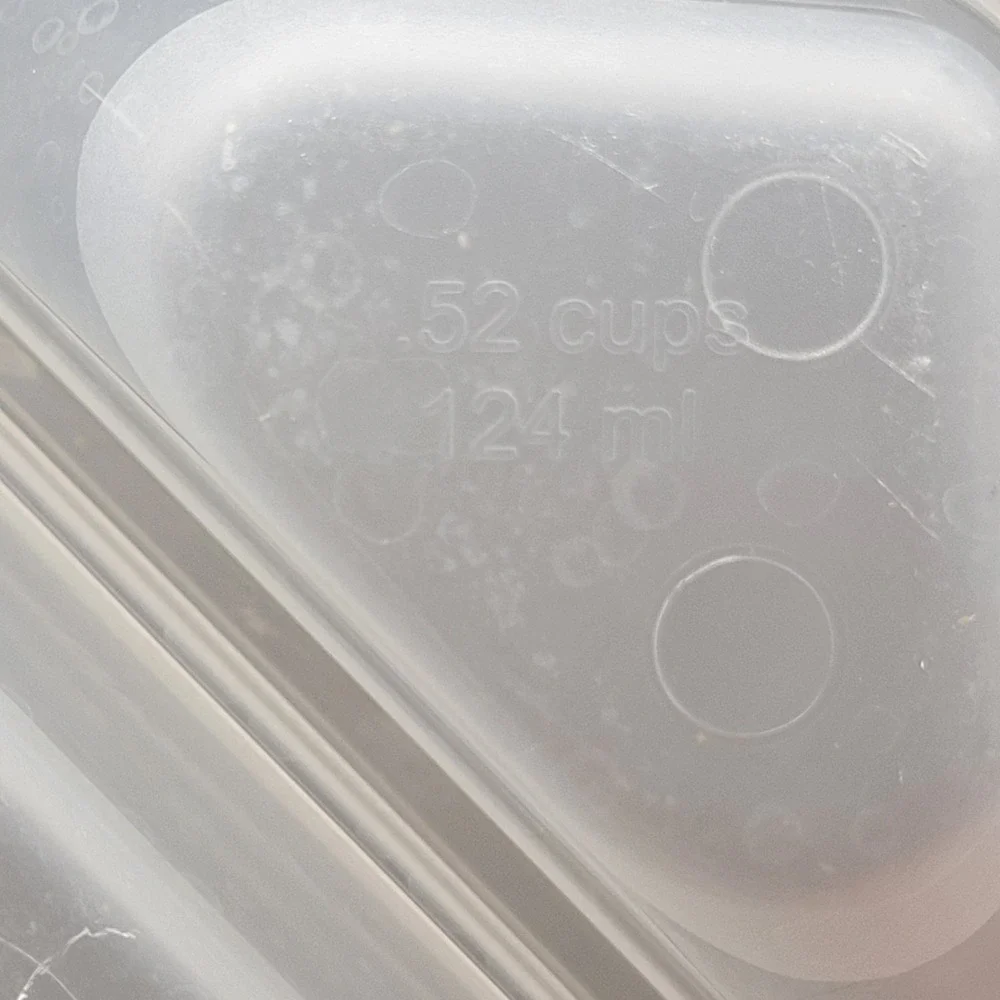 Rubbermaid Food Storage Containers 5pc Set Clear 2 Compartment 2.5 Cup Divided‎